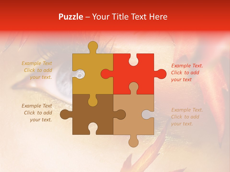 Make Up Autumn Smoky PowerPoint Template