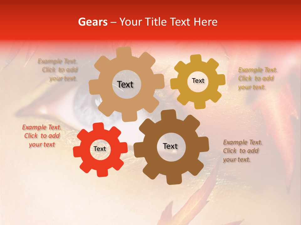 Make Up Autumn Smoky PowerPoint Template