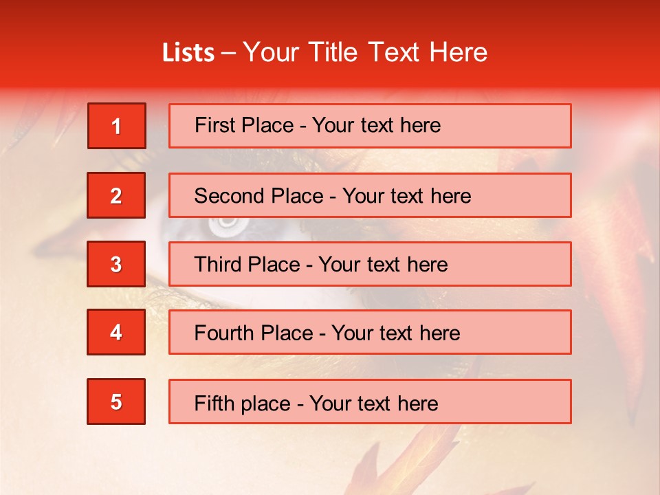 Make Up Autumn Smoky PowerPoint Template