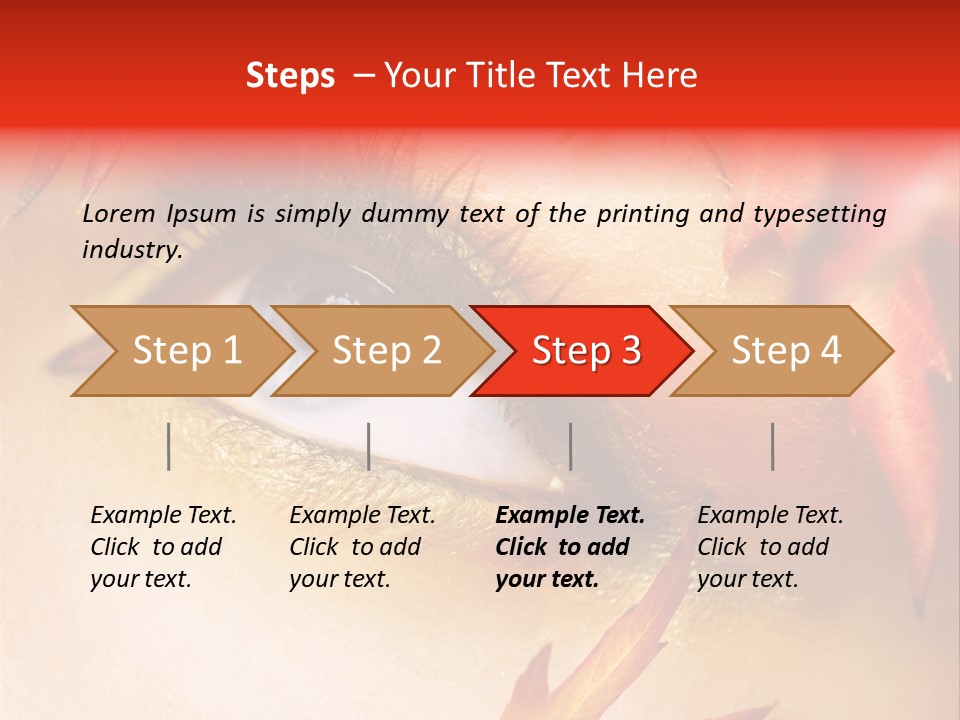 Make Up Autumn Smoky PowerPoint Template