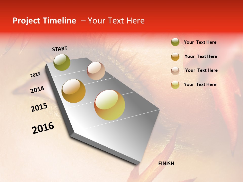 Make Up Autumn Smoky PowerPoint Template