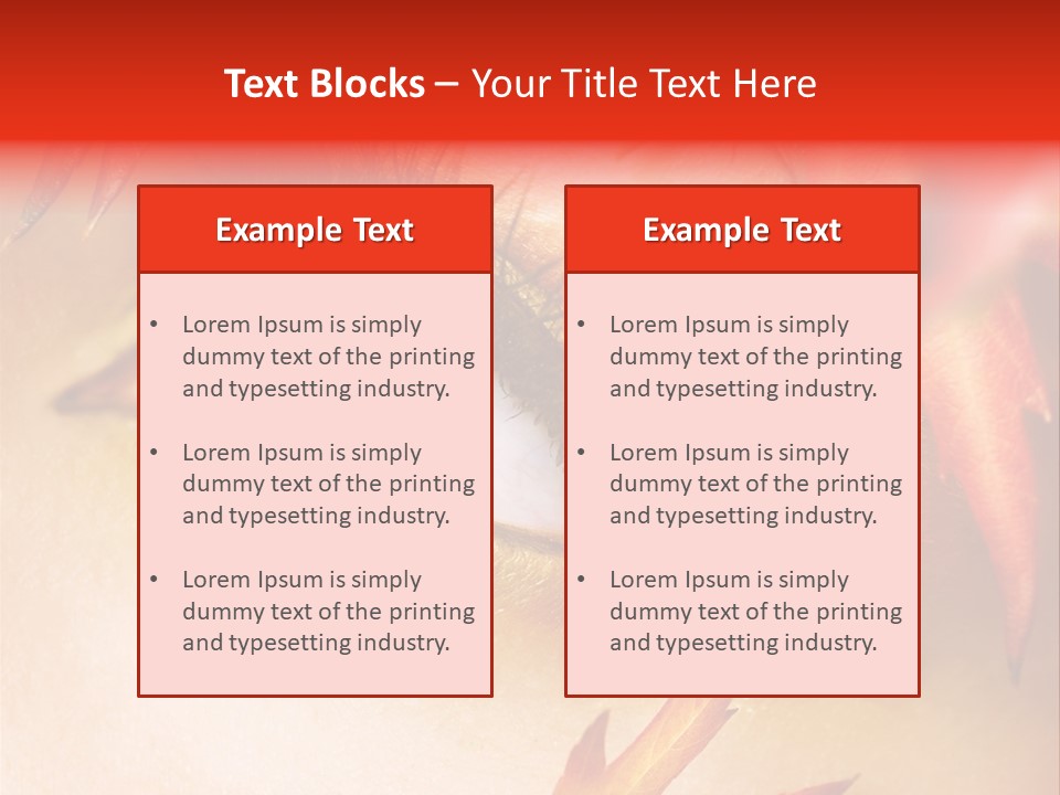 Make Up Autumn Smoky PowerPoint Template