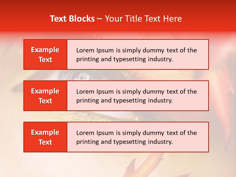 Make Up Autumn Smoky PowerPoint Template