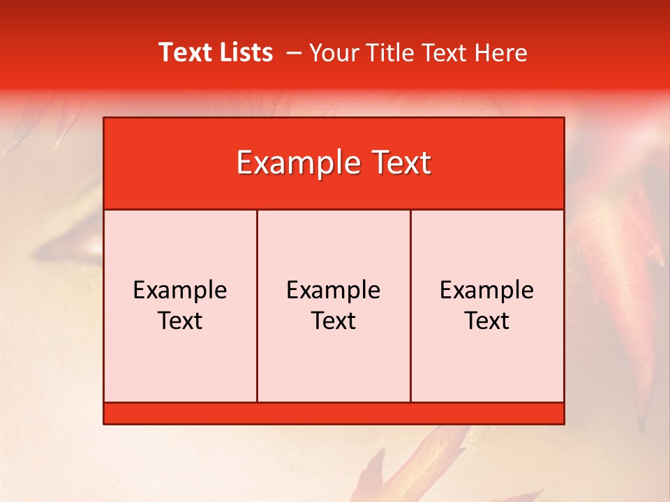 Make Up Autumn Smoky PowerPoint Template