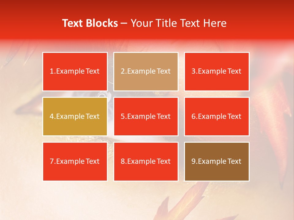 Make Up Autumn Smoky PowerPoint Template