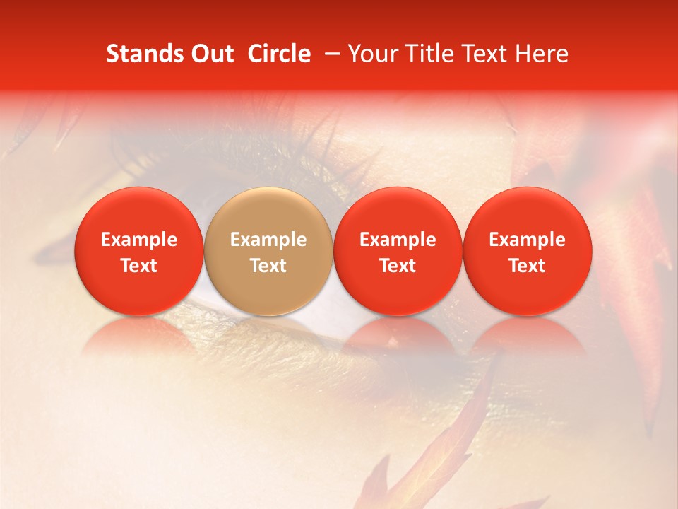 Make Up Autumn Smoky PowerPoint Template