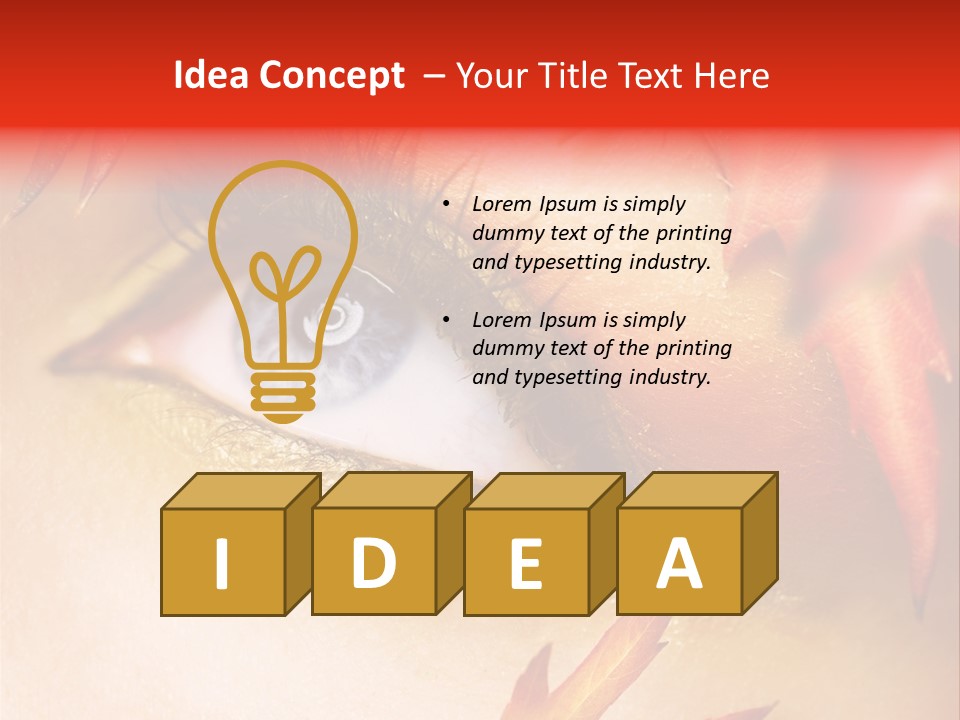 Make Up Autumn Smoky PowerPoint Template