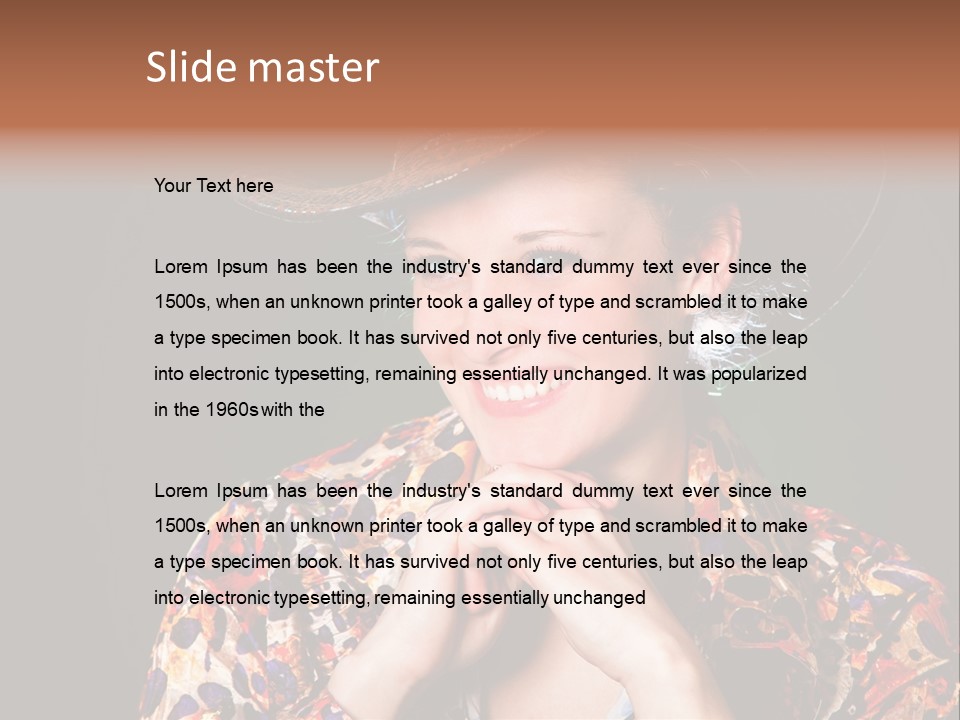 Smile Woman Person PowerPoint Template