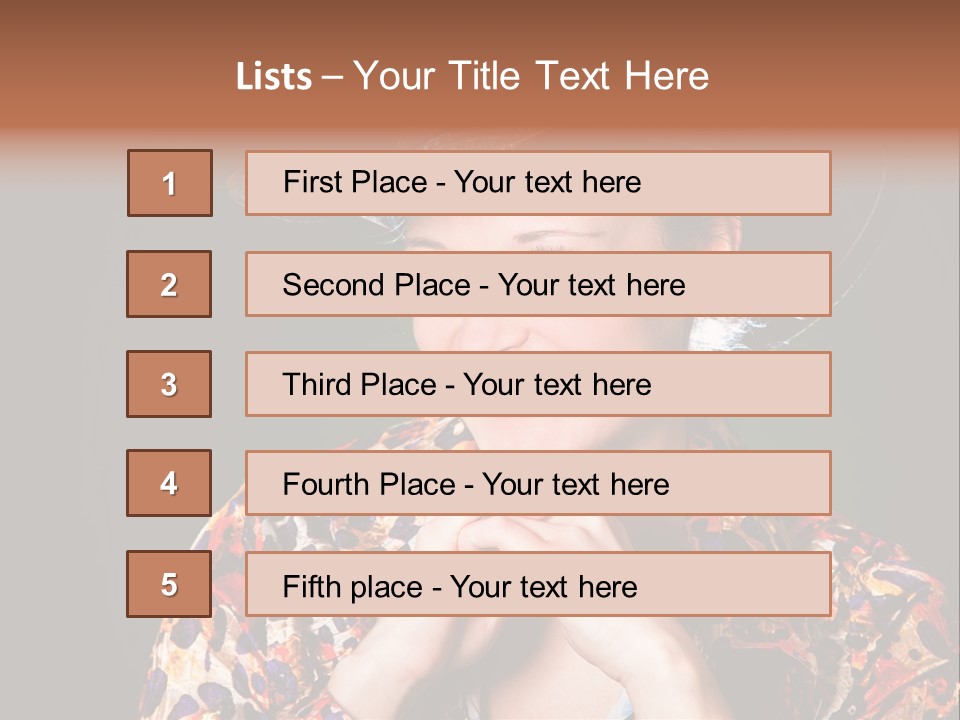 Smile Woman Person PowerPoint Template