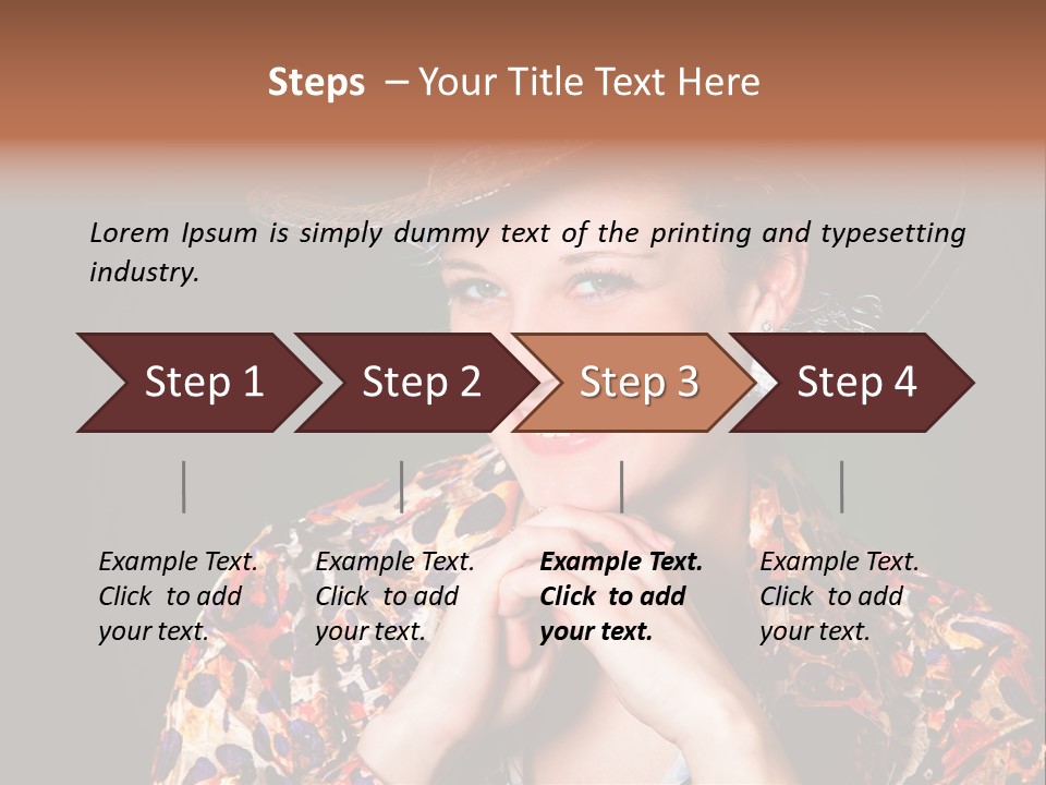 Smile Woman Person PowerPoint Template