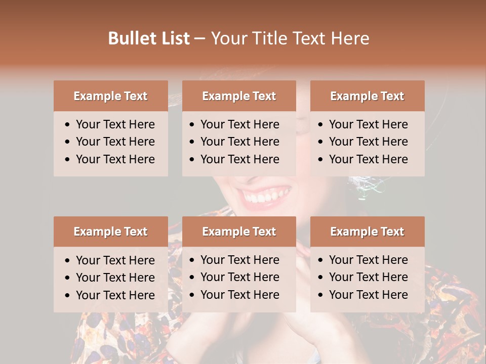 Smile Woman Person PowerPoint Template