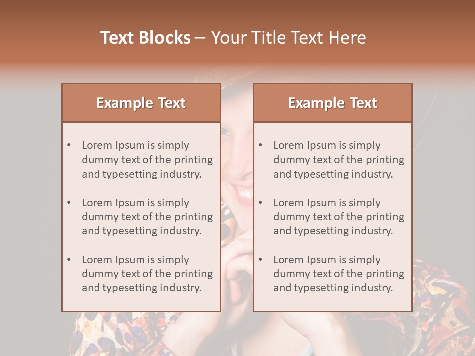 Smile Woman Person PowerPoint Template