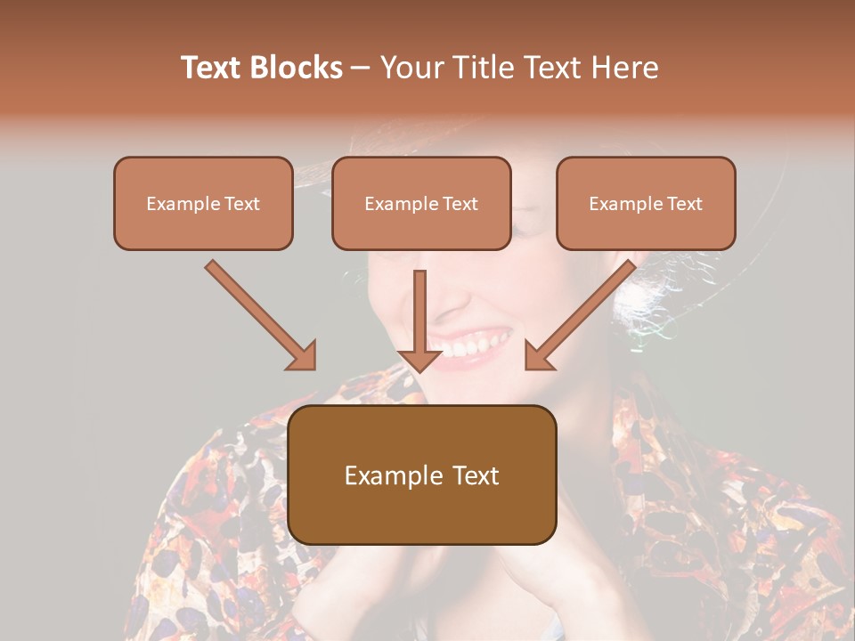 Smile Woman Person PowerPoint Template