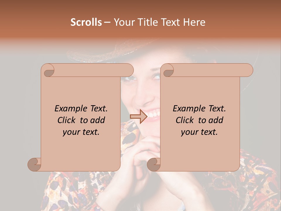 Smile Woman Person PowerPoint Template
