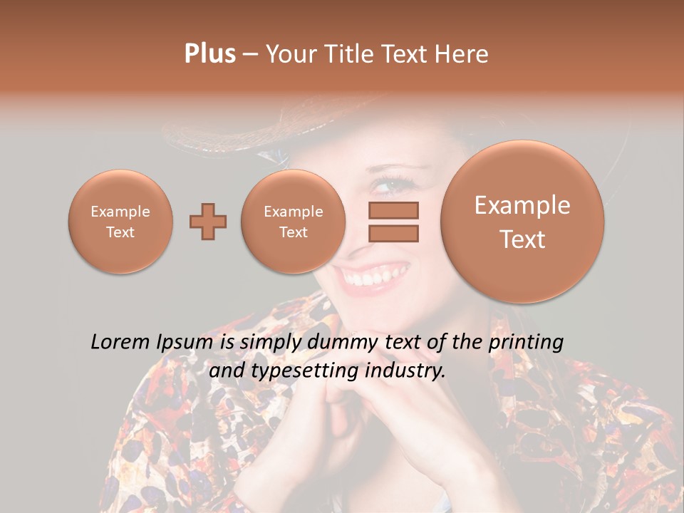 Smile Woman Person PowerPoint Template