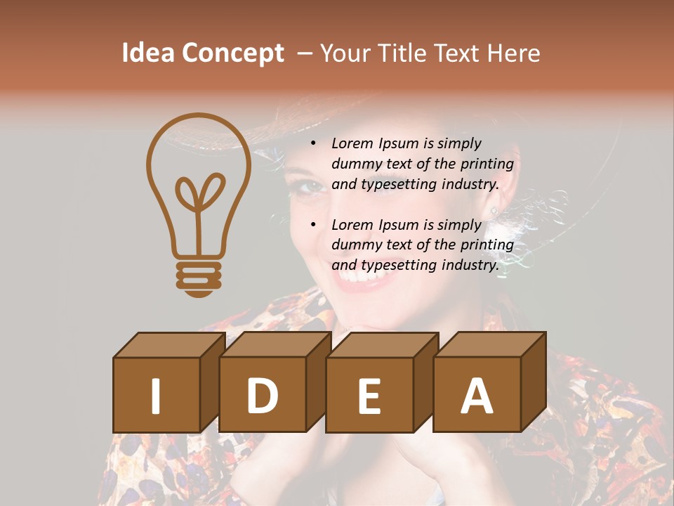 Smile Woman Person PowerPoint Template