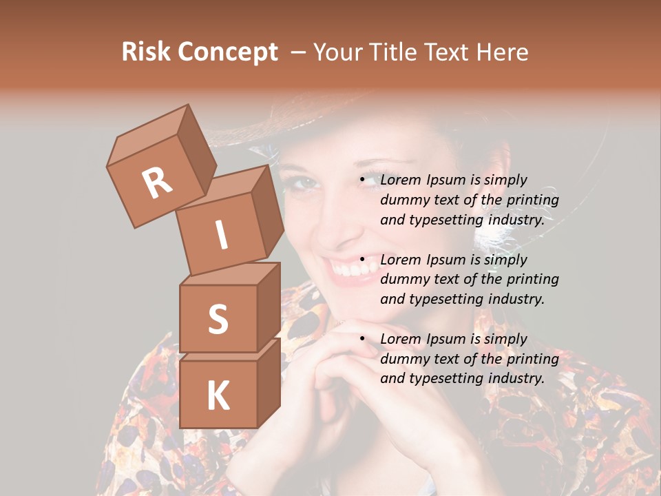 Smile Woman Person PowerPoint Template