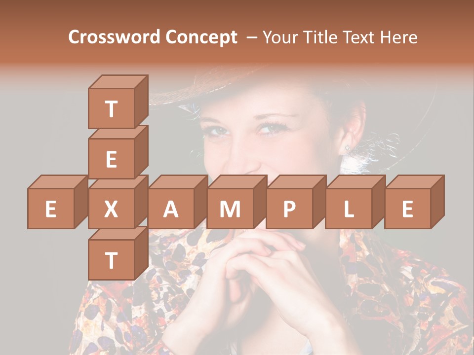 Smile Woman Person PowerPoint Template