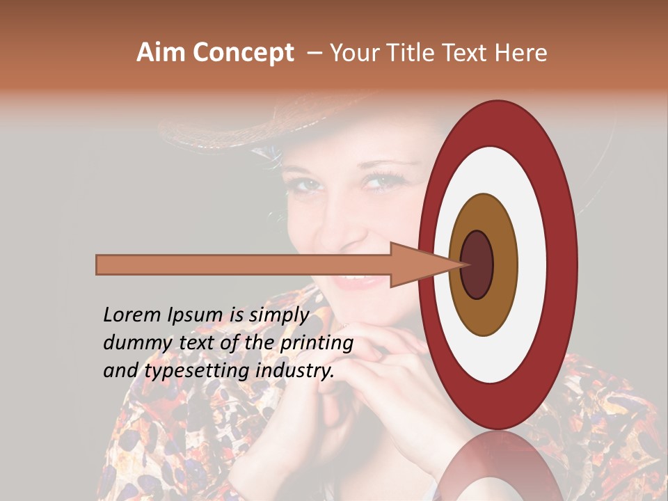 Smile Woman Person PowerPoint Template