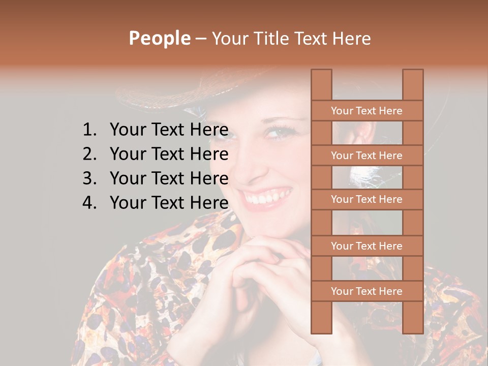 Smile Woman Person PowerPoint Template