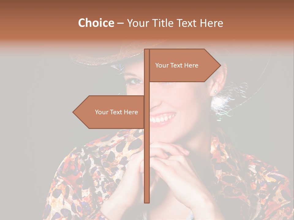 Smile Woman Person PowerPoint Template