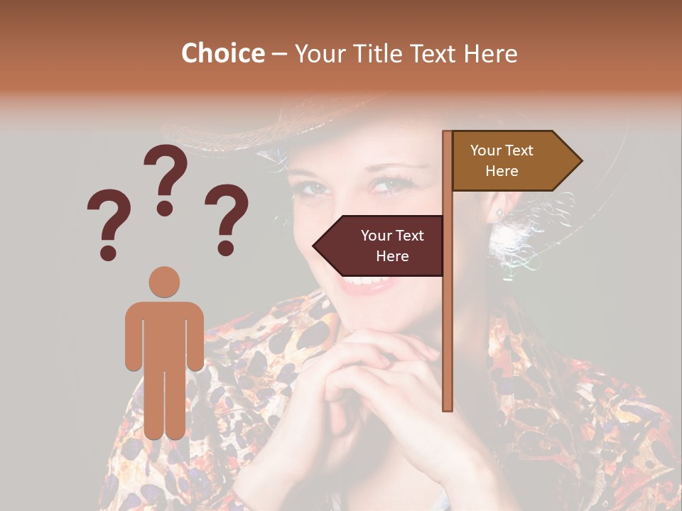 Smile Woman Person PowerPoint Template