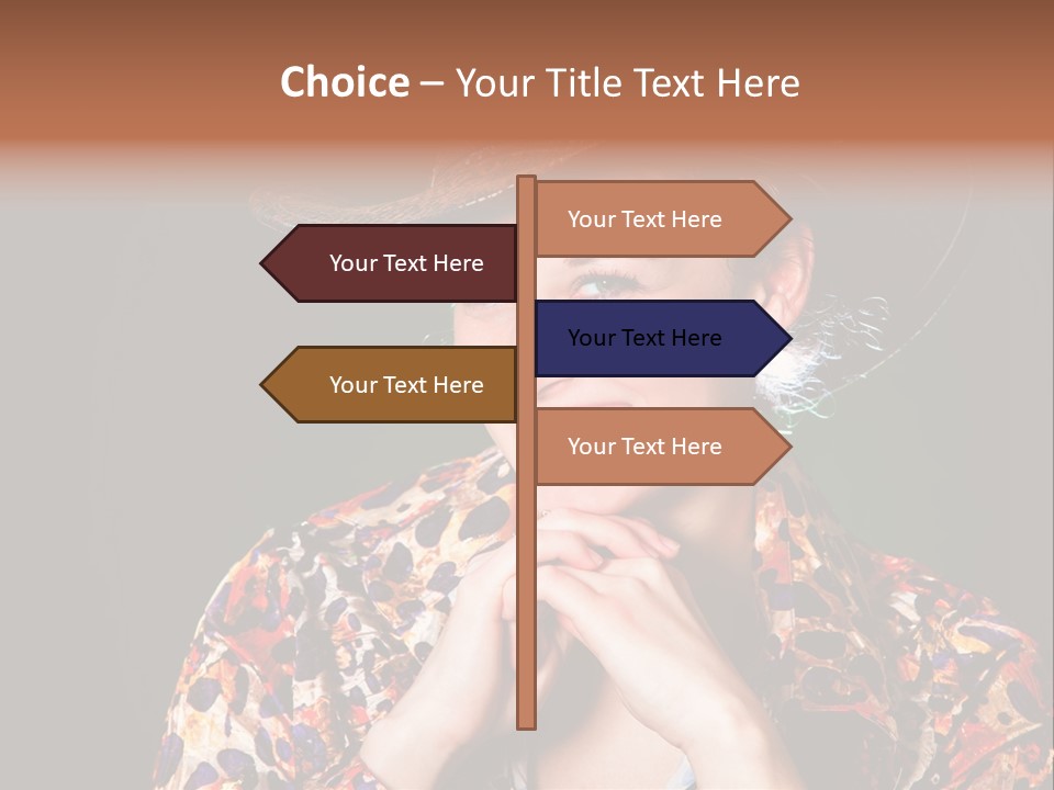 Smile Woman Person PowerPoint Template