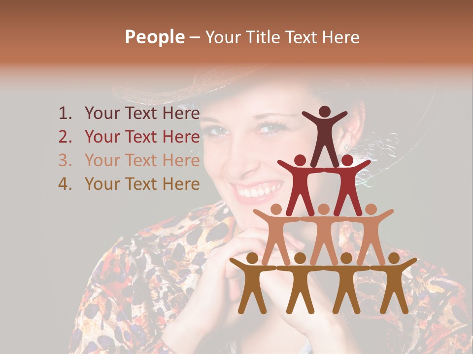 Smile Woman Person PowerPoint Template