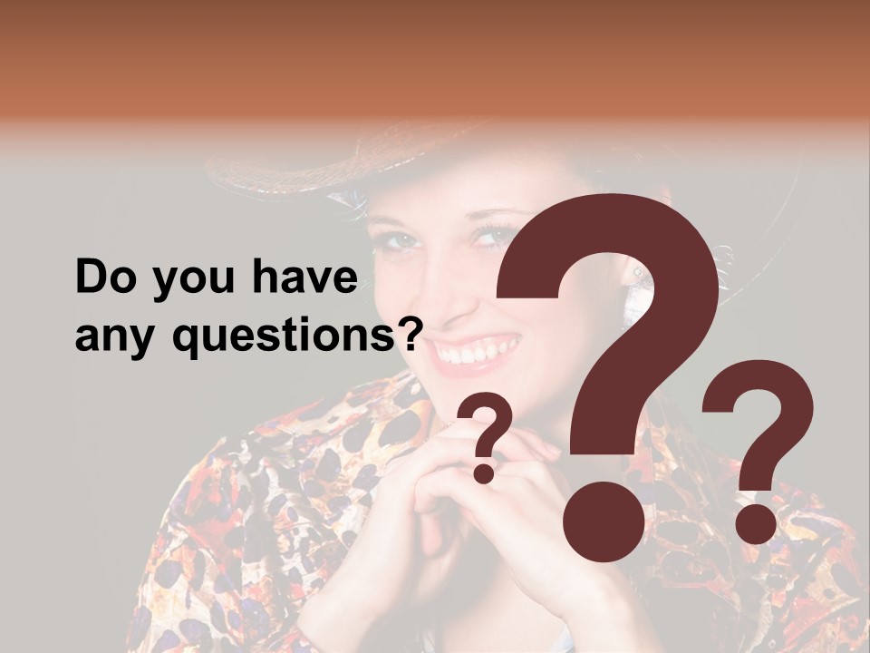 Smile Woman Person PowerPoint Template