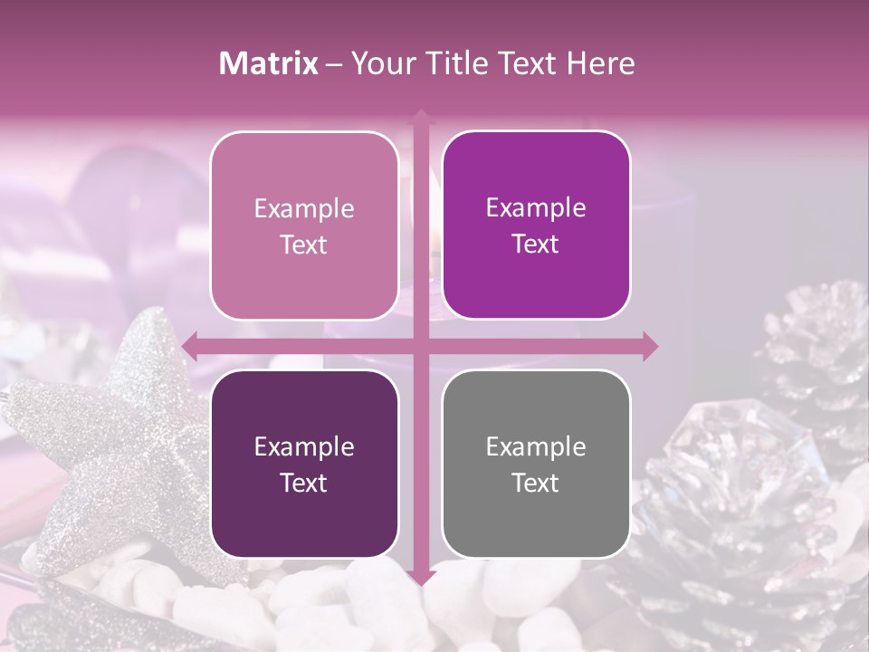 Schmuck Deko Tischdekoration PowerPoint Template