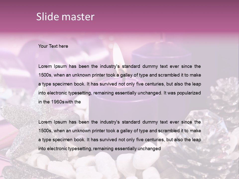 Schmuck Deko Tischdekoration PowerPoint Template