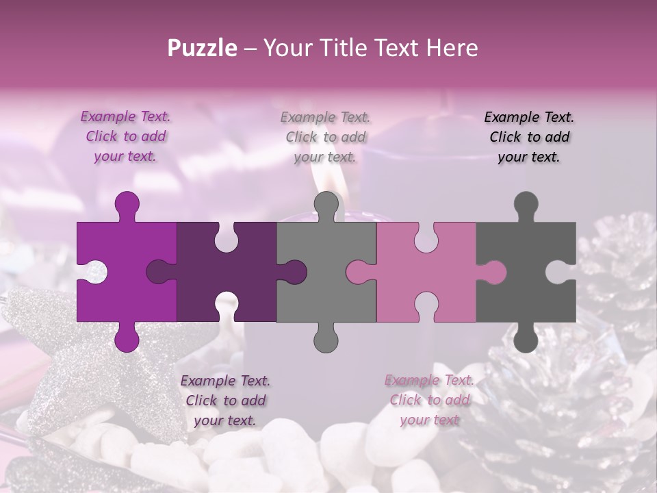 Schmuck Deko Tischdekoration PowerPoint Template