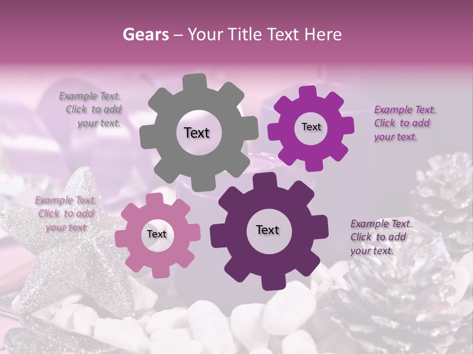 Schmuck Deko Tischdekoration PowerPoint Template