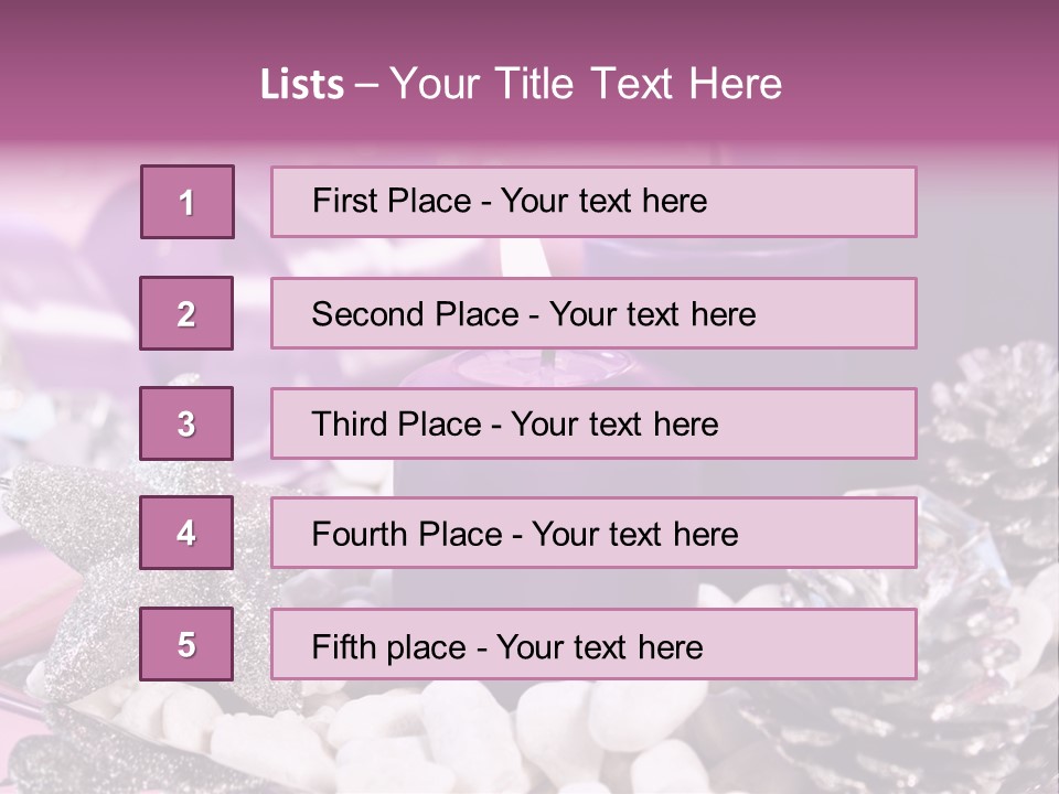 Schmuck Deko Tischdekoration PowerPoint Template