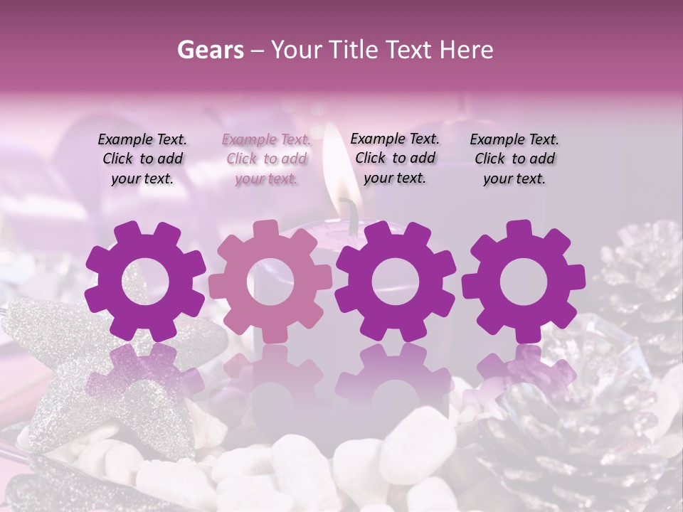 Schmuck Deko Tischdekoration PowerPoint Template