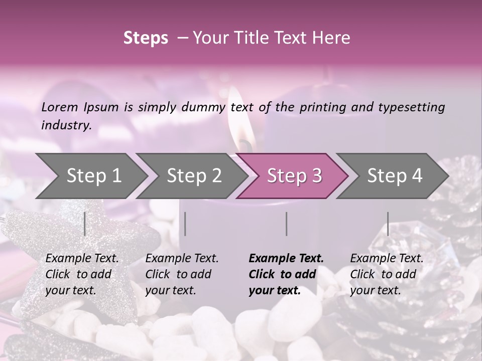 Schmuck Deko Tischdekoration PowerPoint Template