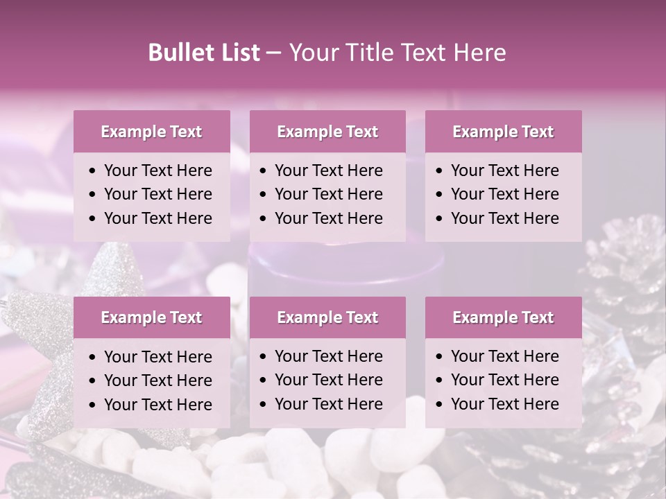 Schmuck Deko Tischdekoration PowerPoint Template