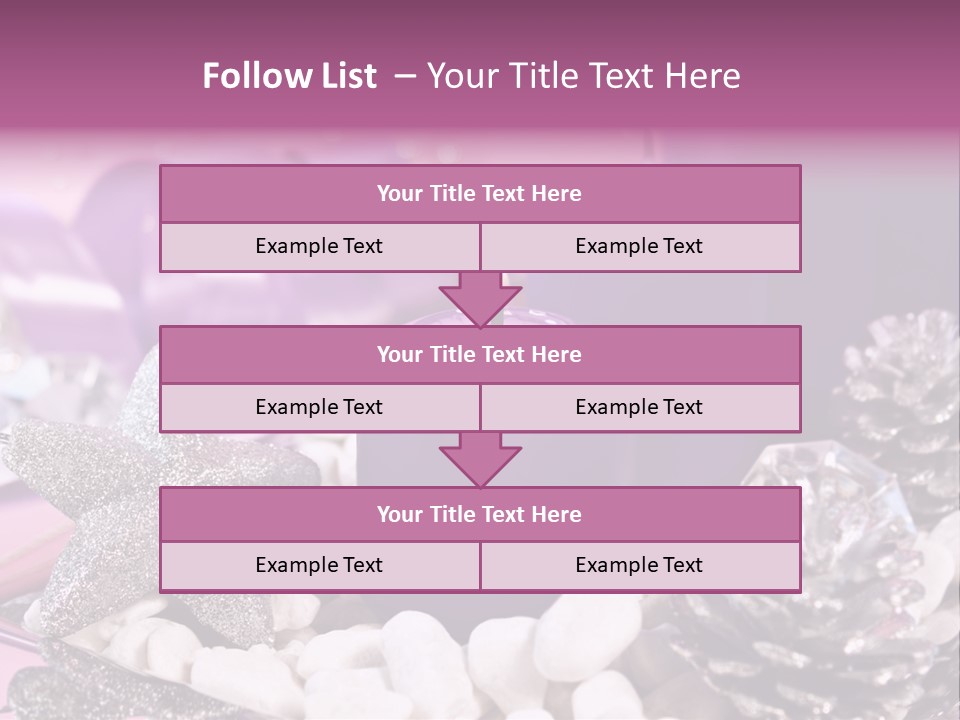 Schmuck Deko Tischdekoration PowerPoint Template