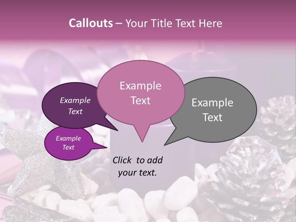 Schmuck Deko Tischdekoration PowerPoint Template