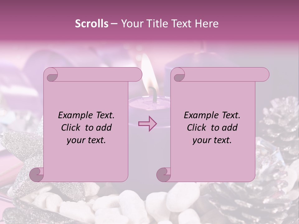 Schmuck Deko Tischdekoration PowerPoint Template