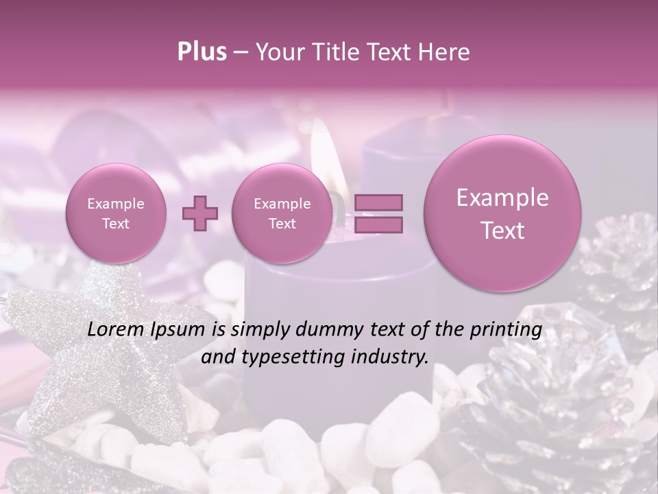 Schmuck Deko Tischdekoration PowerPoint Template