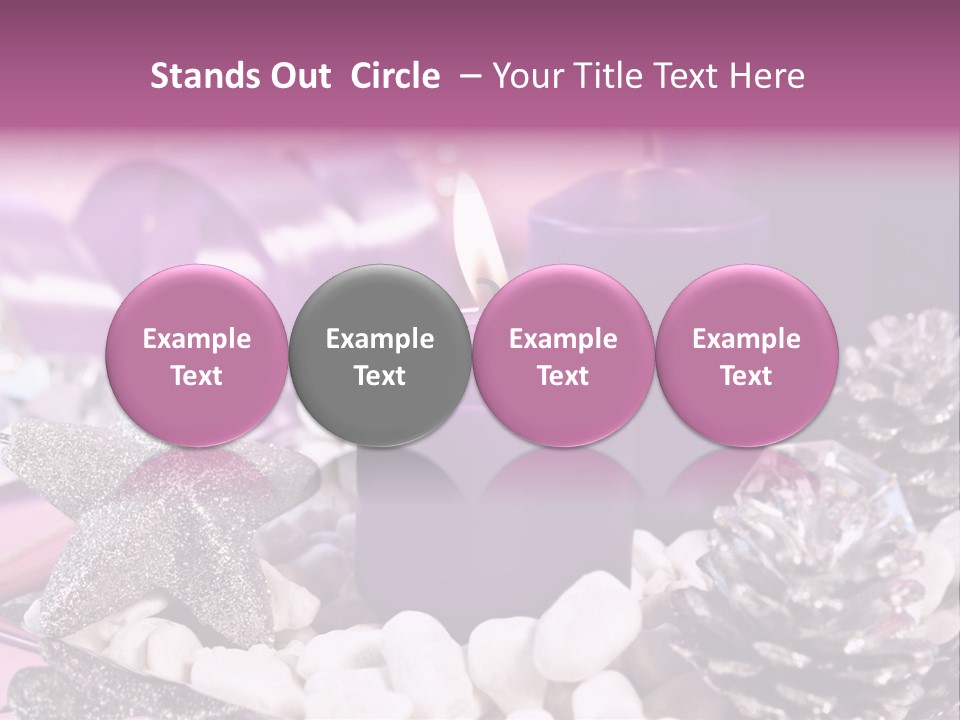 Schmuck Deko Tischdekoration PowerPoint Template