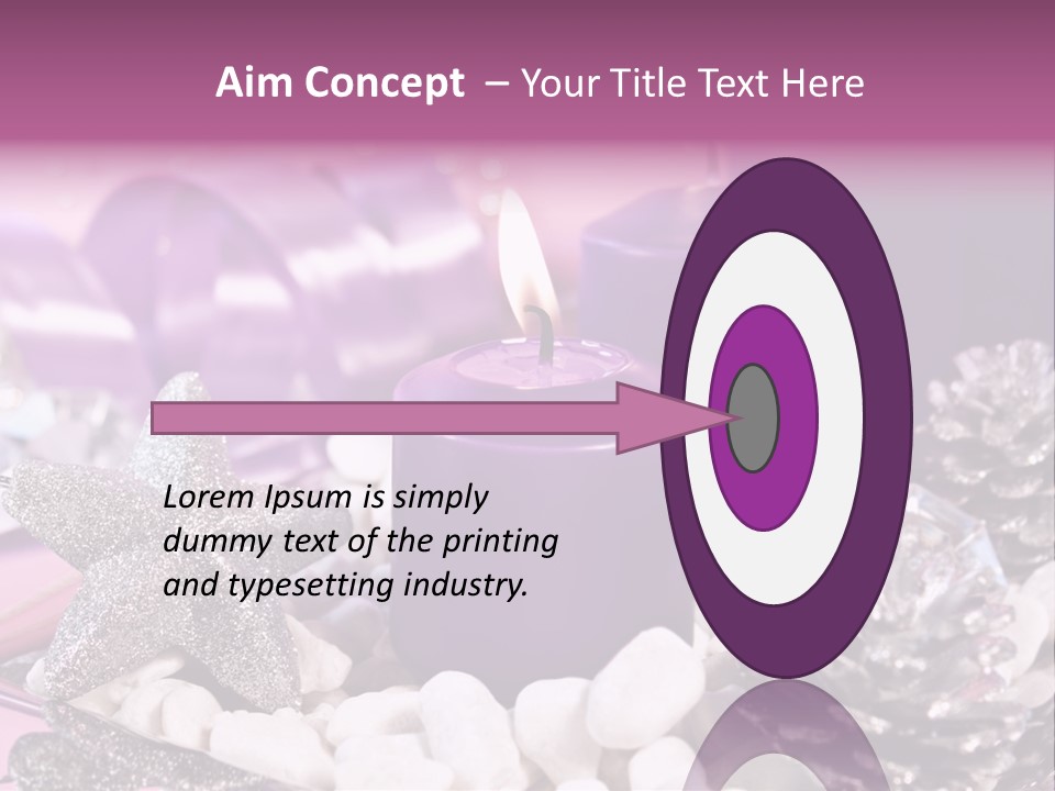 Schmuck Deko Tischdekoration PowerPoint Template