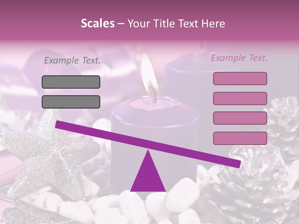 Schmuck Deko Tischdekoration PowerPoint Template