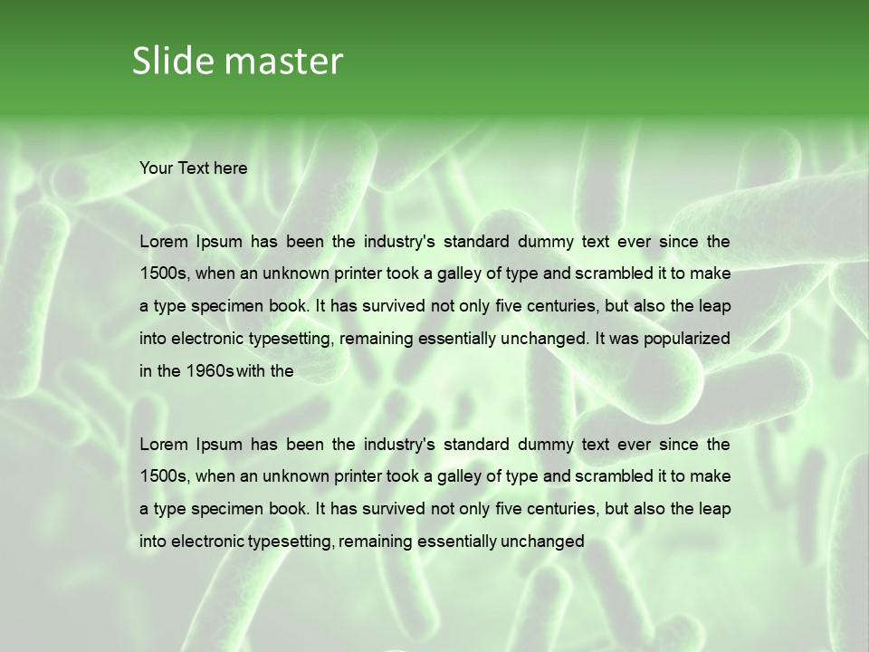 Life Illustration Micro PowerPoint Template