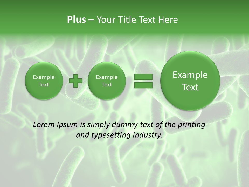 Life Illustration Micro PowerPoint Template