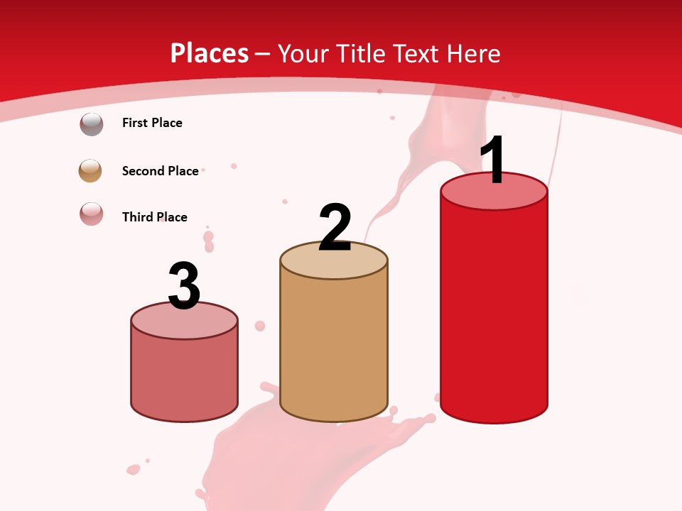 Drop Motion Red PowerPoint Template