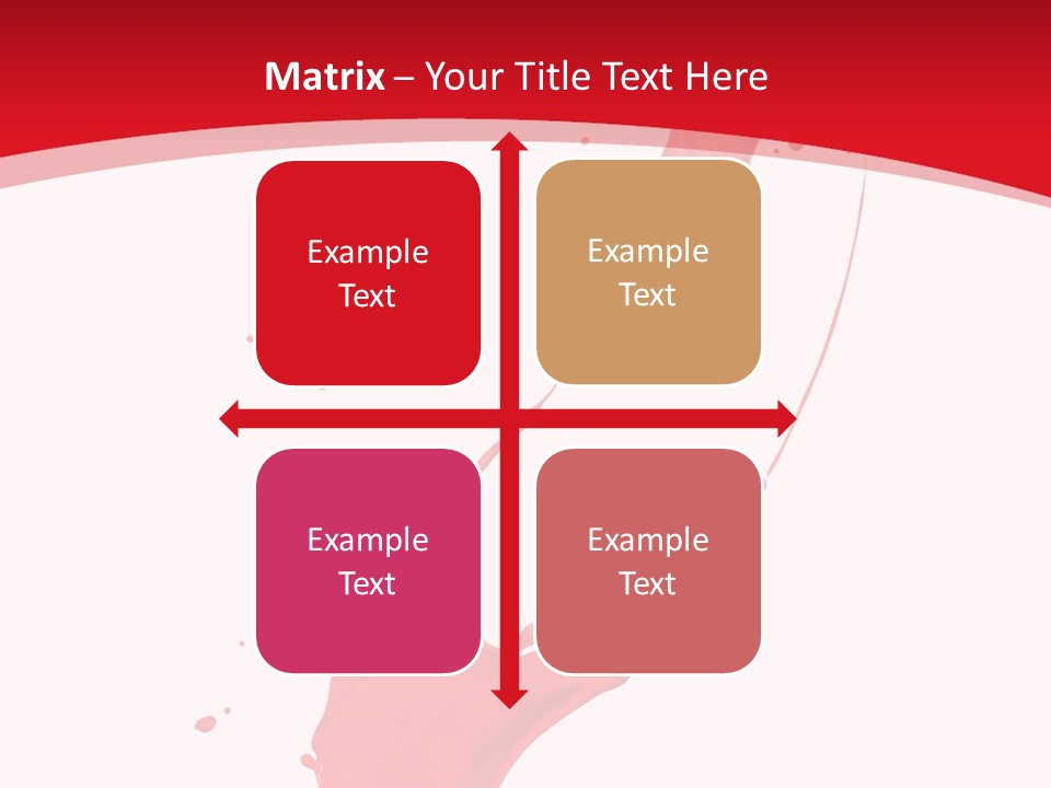 Drop Motion Red PowerPoint Template