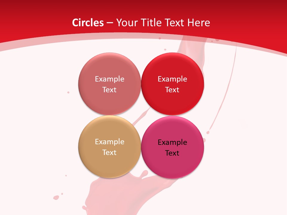 Drop Motion Red PowerPoint Template