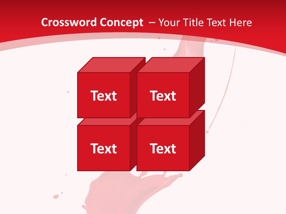 Drop Motion Red PowerPoint Template